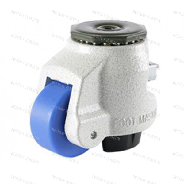 福马脚轮 FOOTMASTER GDR系列2.5寸空心铆钉型MC尼龙水平调节脚轮 GDR-80-S-MCN