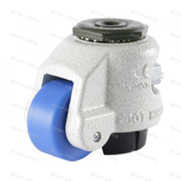 福马脚轮 FOOTMASTER GDR系列2寸空心铆钉型MC尼龙水平调节脚轮 GDR-60-S-MCN