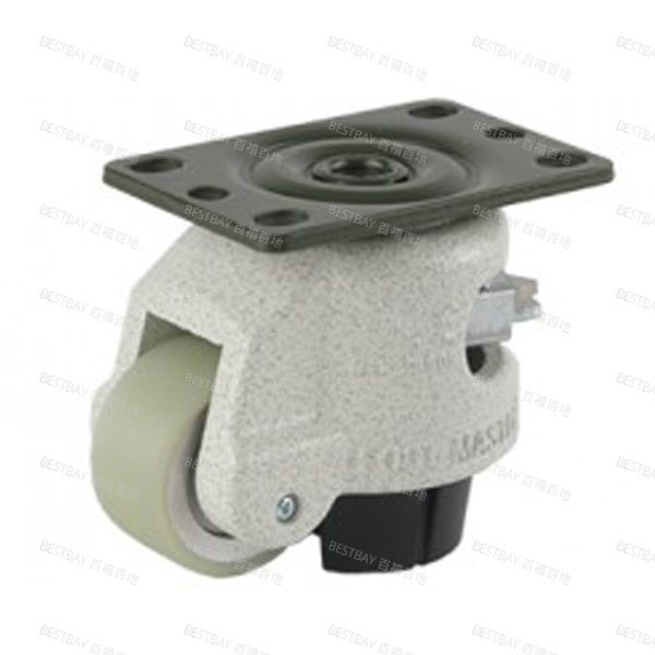 福马脚轮 FOOTMASTER GDR系列2寸平底活动浇注型聚氨酯水平调节脚轮（轴套） GDR-60-F-HUP