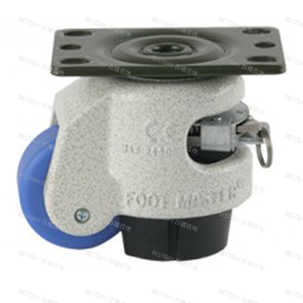 福马脚轮 FOOTMASTER GDR系列2寸平底活动MC尼龙水平调节脚轮 GDR-60-F-MCN