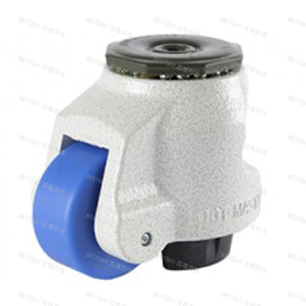 福马脚轮 FOOTMASTER GDN系列2.5寸空心铆钉型MC尼龙水平调节脚轮 GDN-80-S-MCN