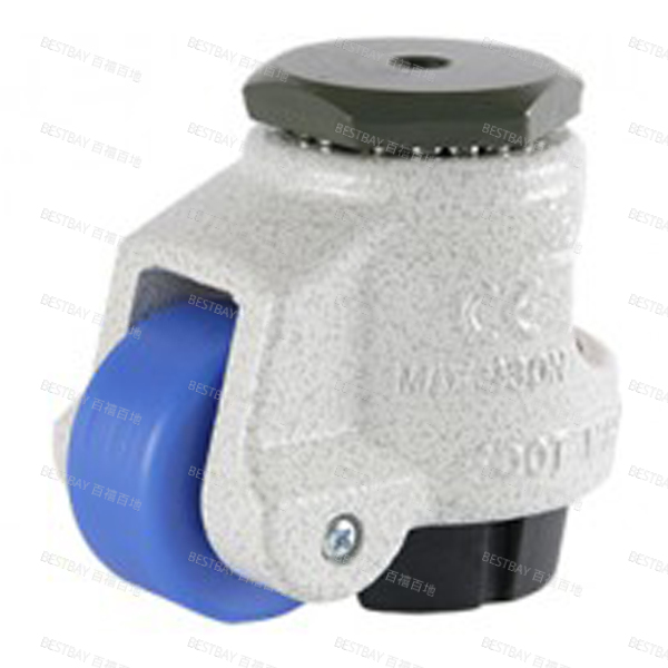 福马脚轮 FOOTMASTER GDN系列1.5寸空心铆钉型MC尼龙水平调节脚轮 GDN-40-S-MCN