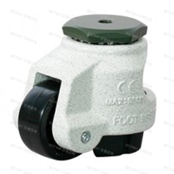 福马脚轮 FOOTMASTER GDN系列1.5寸空心铆钉型尼龙66水平调节脚轮 GDN-40-S-NYN