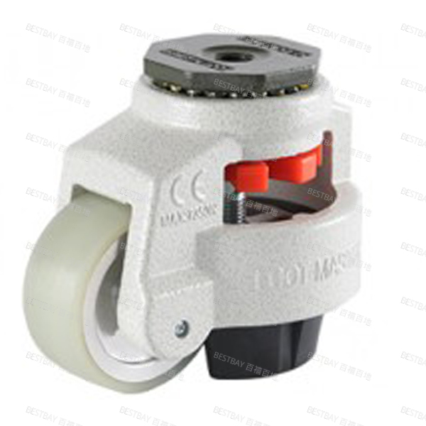 福马脚轮 FOOTMASTER GD系列3寸空心铆钉型浇注型聚氨酯水平调节脚轮（轴套） GD-100-S-HUP