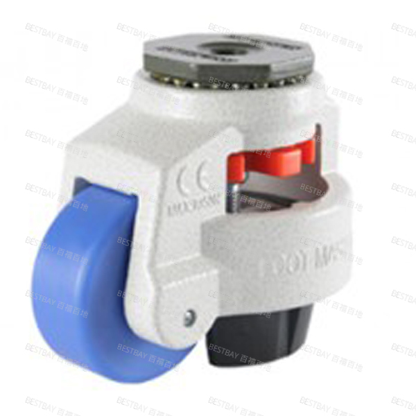 福马脚轮 FOOTMASTER GD系列3寸空心铆钉型MC尼龙水平调节脚轮 GD-100-S-MCN