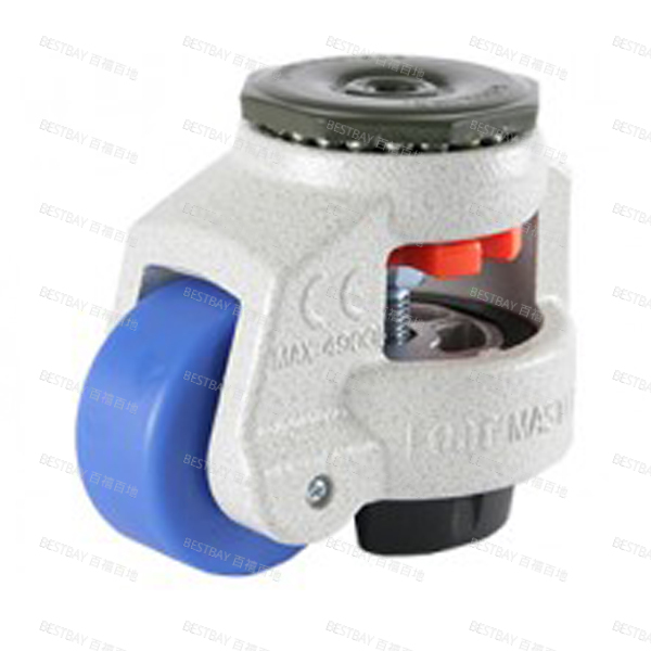 福马脚轮 FOOTMASTER GD系列2.5寸空心铆钉型MC尼龙水平调节脚轮 GD-80-S-MCN