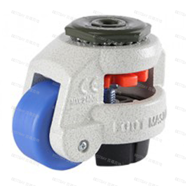 福马脚轮 FOOTMASTER GD系列2寸空心铆钉型MC尼龙水平调节脚轮 GD-60-S-MCN