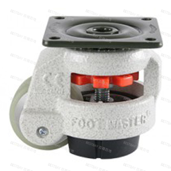 福马脚轮 FOOTMASTER GD系列2寸平底活动浇注型聚氨酯水平调节脚轮（轴套） GD-60-F-HUP