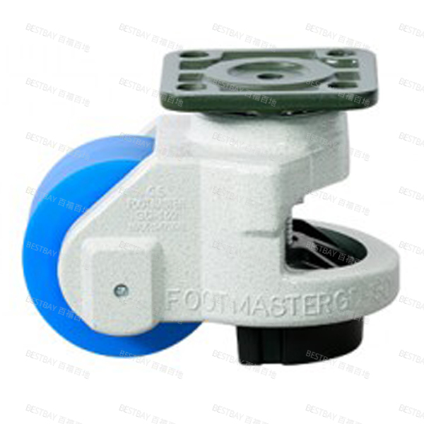 福马脚轮 FOOTMASTER GDN系列3.5寸平底活动MC尼龙水平调节脚轮 GD-150-F-MCN