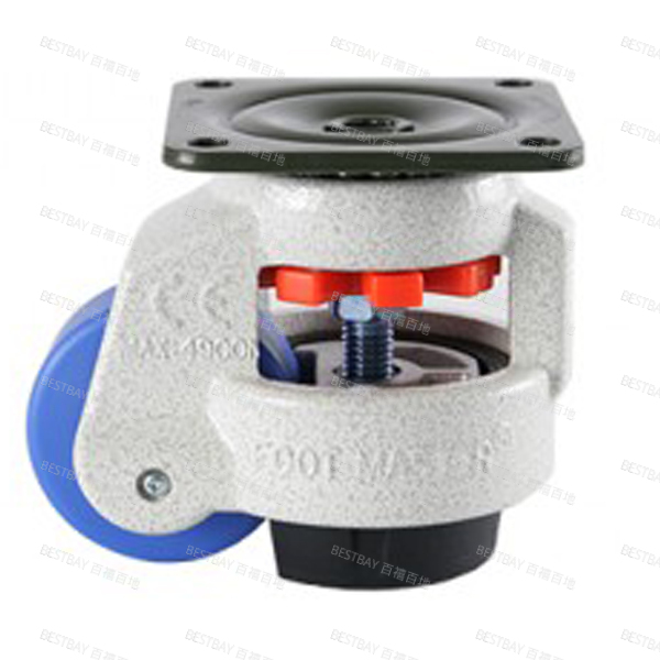 福马脚轮 FOOTMASTER GD系列2.5寸平底活动MC尼龙水平调节脚轮 GD-80-F-MCN