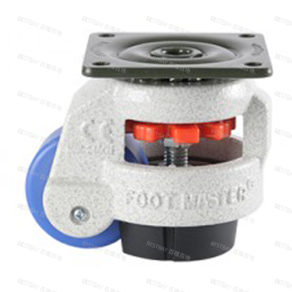 福马脚轮 FOOTMASTER GD系列2寸平底活动MC尼龙水平调节脚轮 GD-60-F-MCN