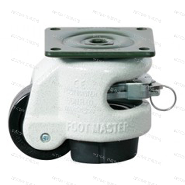 福马脚轮 FOOTMASTER GDR系列2寸平底活动尼龙66水平调节脚轮 GDR-60-F-NYN