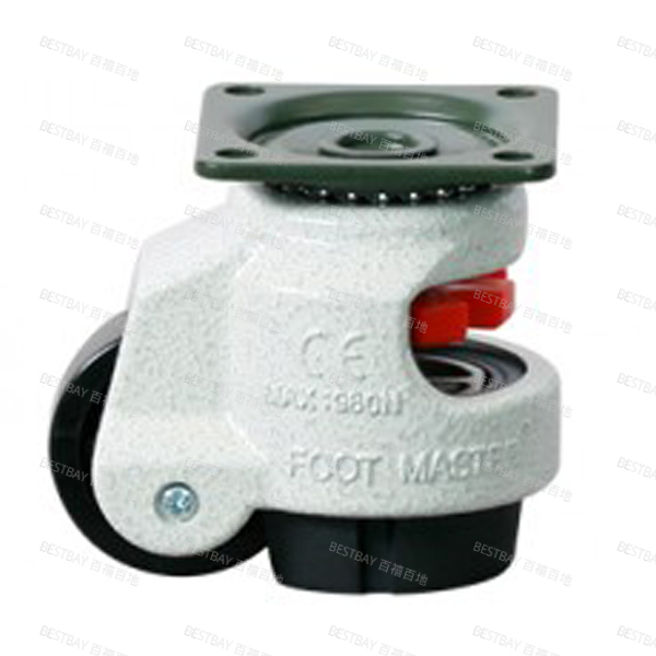 福马脚轮 FOOTMASTER GDN系列1.5寸平底活动尼龙66水平调节脚轮 GDN-40-F-NYN