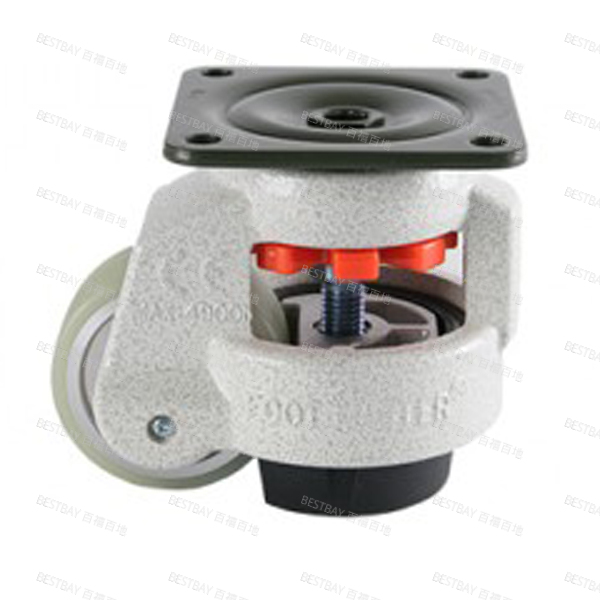 福马脚轮 FOOTMASTER GD系列2.5寸平底活动浇注型聚氨酯水平调节脚轮（轴套） GD-80-F-HUP