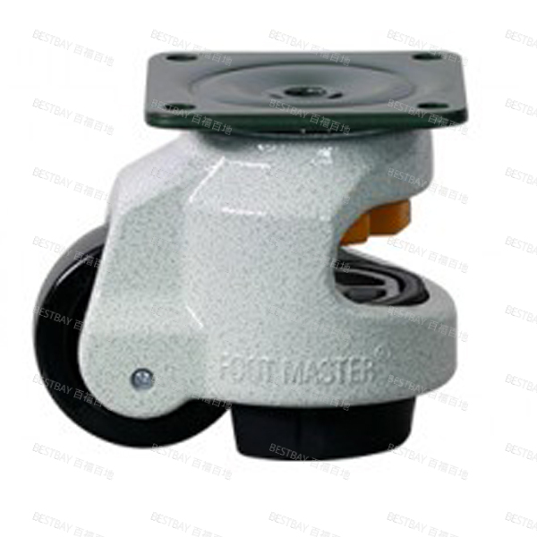 福马脚轮 FOOTMASTER GDN系列2.5寸平底活动尼龙66水平调节脚轮 GDN-80-F-NYN