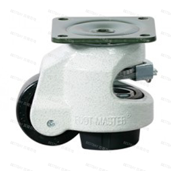 福马脚轮 FOOTMASTER GDR系列2.5寸平底活动尼龙66水平调节脚轮 GDR-80-F-NYN