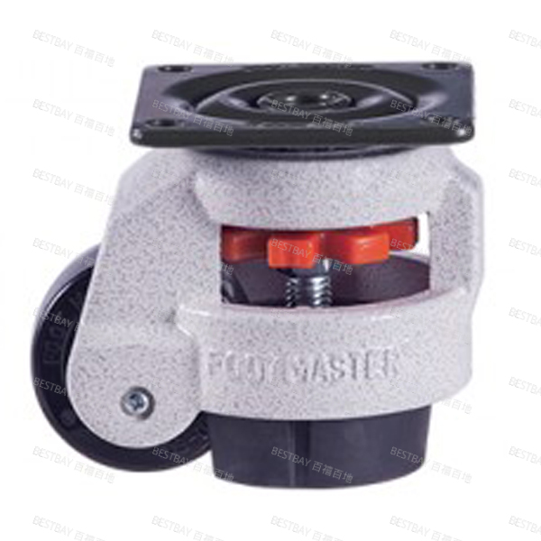 福马脚轮 FOOTMASTER GD系列2寸平底活动尼龙66水平调节脚轮 GD-60-F-NYN