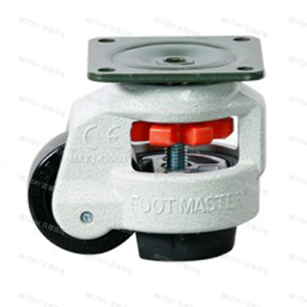 GD系列2.5寸平底活动尼龙66水平调节脚轮