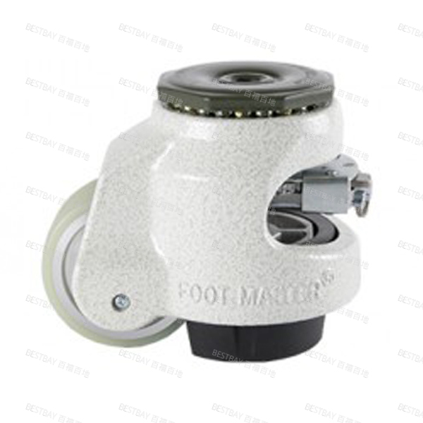 福马脚轮 FOOTMASTER GDR系列2寸空心铆钉型浇注型聚氨酯水平调节脚轮(轴套) GDR-60-S-HUP