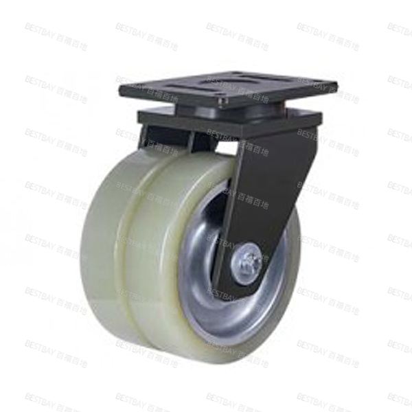 福马脚轮 FOOTMASTER GXTD系列12寸平底活动浇注型铝合金轮毂聚氨酯AGV脚轮(双轴承) GXTD-300-ASF-HUD