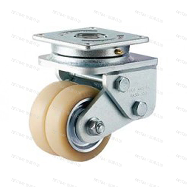 福马脚轮 FOOTMASTER GASD系列3寸平底活动浇注型碳钢轮毂聚氨酯AGV脚轮(双轴承) GASD-75-ASF-NUD