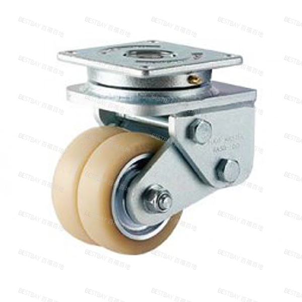 福马脚轮 FOOTMASTER GASD系列4寸平底活动浇注型碳钢轮毂聚氨酯AGV脚轮(双轴承) GASD-100-ASF-NUD