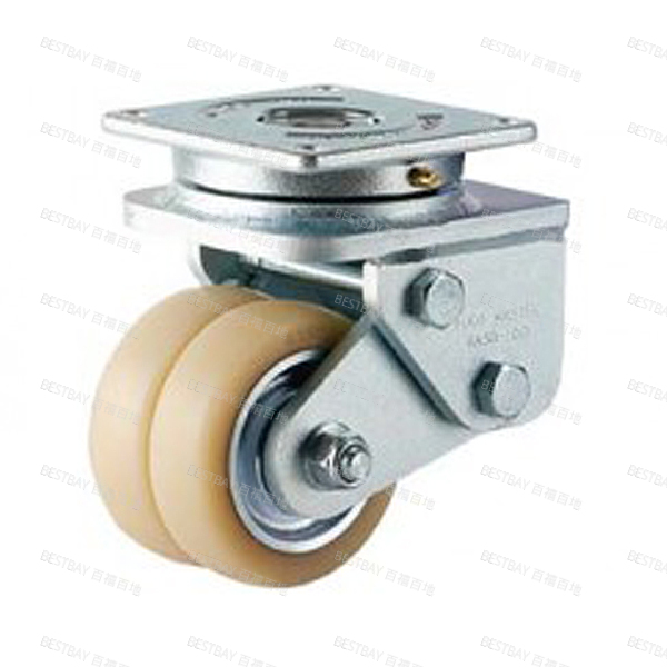 福马脚轮 FOOTMASTER GASD系列5寸平底活动浇注型碳钢轮毂聚氨酯AGV脚轮(双轴承) GASD-125-ASF-NUD