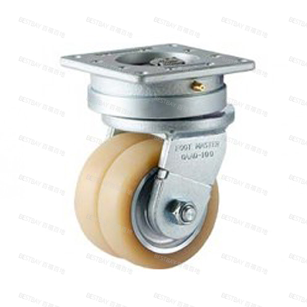 福马脚轮 FOOTMASTER GAAD系列5寸平底活动浇注型碳钢轮毂聚氨酯AGV脚轮(双轴承) GAAD-125-ASF-NUD