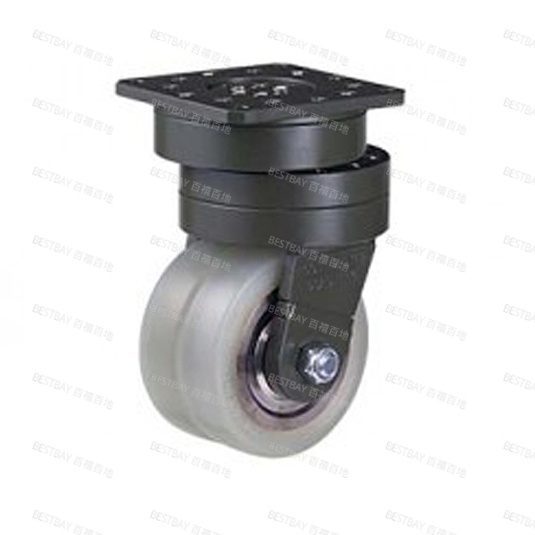 福马脚轮 FOOTMASTER GSAD系列6寸平底活动浇注型铝合金轮毂聚氨酯AGV脚轮(双轴承) GSAD-150-ASF-HUD