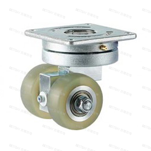 福马脚轮 FOOTMASTER GATD系列3寸平底活动浇注型铝合金轮毂聚氨酯AGV脚轮(双轴承) GATD-75-ASF-HUD