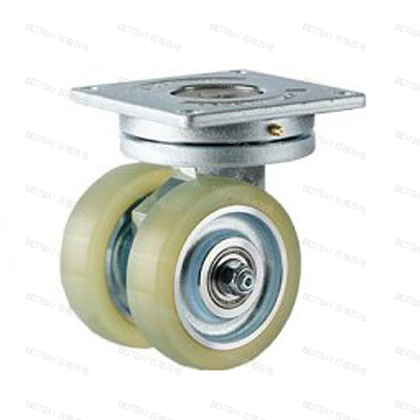 福马脚轮 FOOTMASTER GATD系列5寸平底活动浇注型铝合金轮毂聚氨酯AGV脚轮(双轴承) GATD-125-ASF-HUD