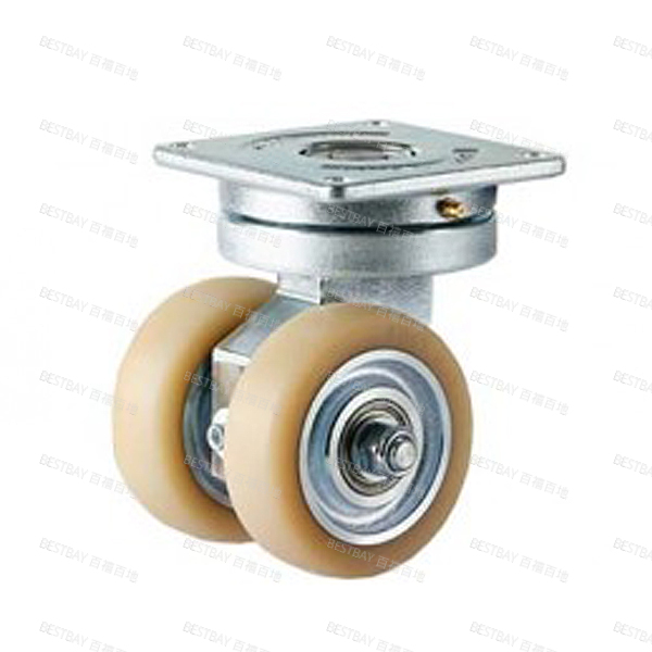 福马脚轮 FOOTMASTER GATD系列4寸平底活动浇注型碳钢轮毂聚氨酯AGV脚轮(双轴承) GATD-100-ASF-NUD