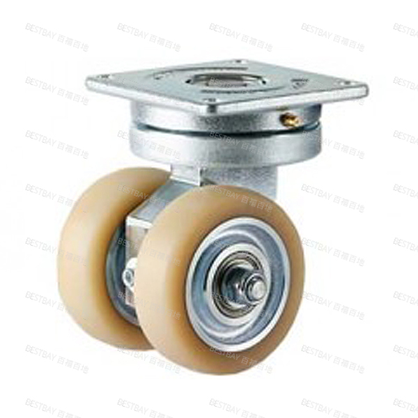 福马脚轮 FOOTMASTER GATD系列5寸平底活动浇注型碳钢轮毂聚氨酯AGV脚轮(双轴承) GATD-125-ASF-NUD