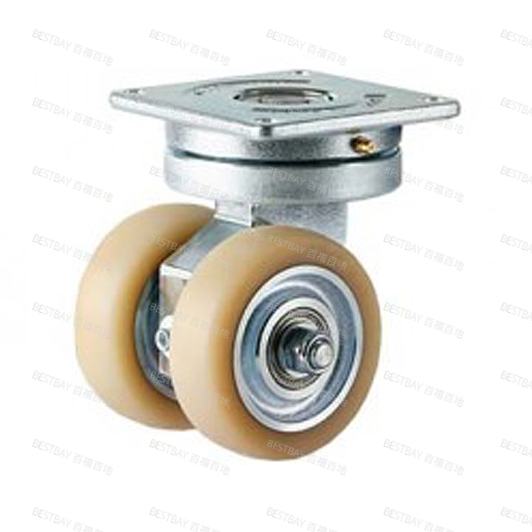 福马脚轮 FOOTMASTER GATD系列6寸平底活动浇注型碳钢轮毂聚氨酯AGV脚轮(双轴承) GATD-150-ASF-NUD