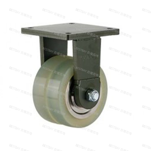 福马脚轮 FOOTMASTER GXTD系列4寸平底固定浇注型铝合金轮毂聚氨酯AGV脚轮(双轴承) GXTD-110-ARF-HUD