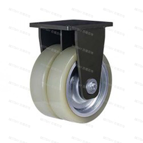 福马脚轮 FOOTMASTER GXTD系列12寸平底固定浇注型铝合金轮毂聚氨酯AGV脚轮(双轴承) GXTD-300-ARF-HUD