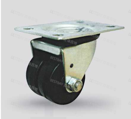 信希脚轮 SHINHEE KC01系列2寸平底活动硬橡胶脚轮(螺栓轴或铆钉轴) KC01HRP2040S01