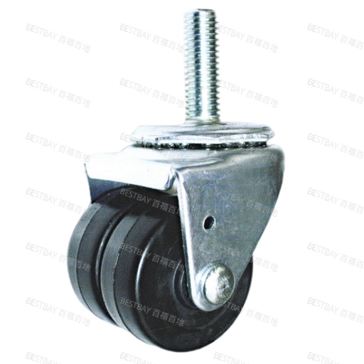 信希脚轮 SHINHEE KC01系列2寸丝杆重载塑料脚轮(螺栓轴或铆钉轴) KC01PP02040S01