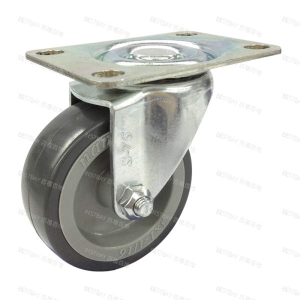 南星脚轮 NANSIN SUS 12系列4寸平底活动UP聚氨酯脚轮(轴套) 1204-1-T2-UP 整箱订货(30个/箱)