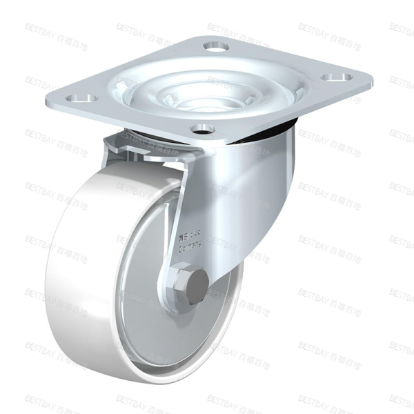 比克力脚轮 BLICKLE LE-PO系列3.5寸平底活动尼龙脚轮（中心滚珠轴承） LE-PO 80KA