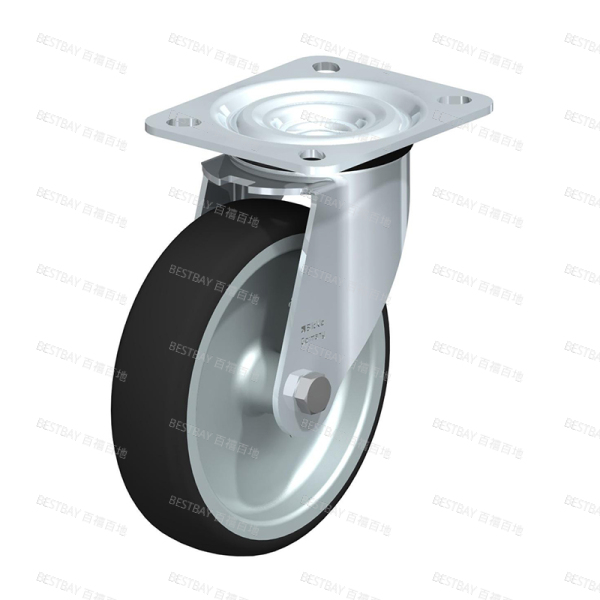 比克力脚轮 BLICKLE L-PATH系列5寸平底活动塑芯聚氨酯脚轮（滑动轴承） L-PATH 125G