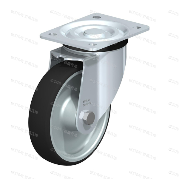 比克力脚轮 BLICKLE L-PATH系列5.5寸平底活动塑芯聚氨酯脚轮（滚柱轴承） L-PATH 160R