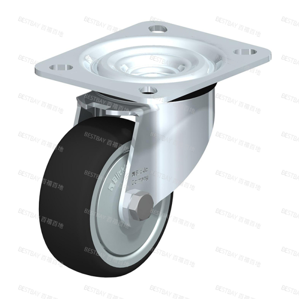 比克力脚轮 BLICKLE L-PATH系列3.5寸平底活动塑芯聚氨酯脚轮（中心滚珠轴承） L-PATH 80KF