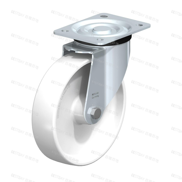 比克力脚轮 BLICKLE L-PO系列6寸平底活动尼龙脚轮（滚柱轴承） L-PO 200R