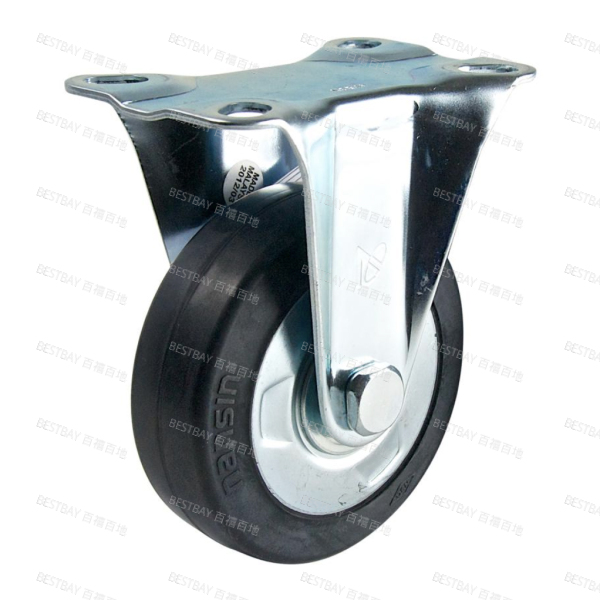 南星脚轮 NANSIN 20系列4寸平底固定RS灰色橡胶脚轮(轴承) 2004-8-T2-RS 整箱订货(15个/箱)