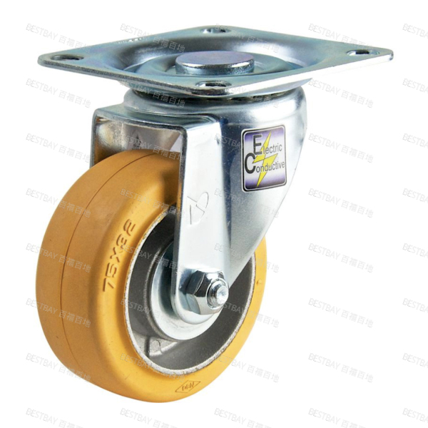 南星脚轮 NANSIN 6寸平底活动VE橡胶防静电脚轮(轴承) 5006-1-T2-VE 整箱订货(8个/箱)