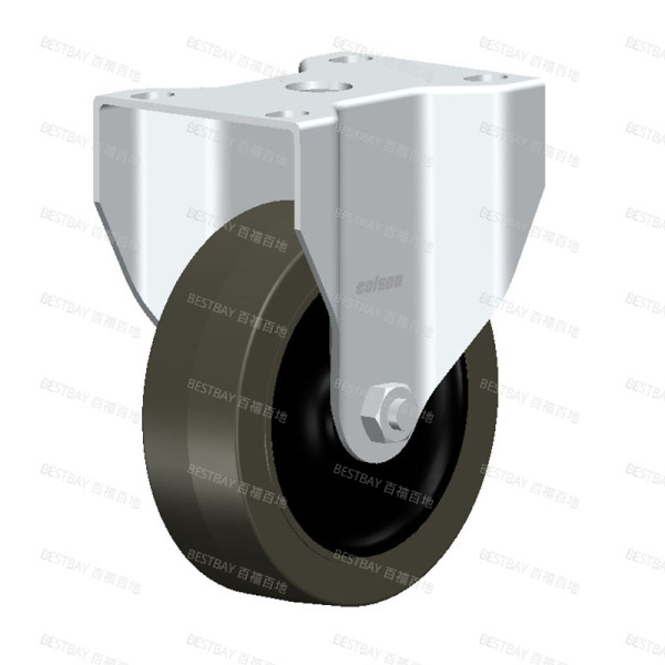 科顺脚轮 COLSON 2系列4寸平底固定导电轮（平边）脚轮（一体滚珠） 2-4608-445C