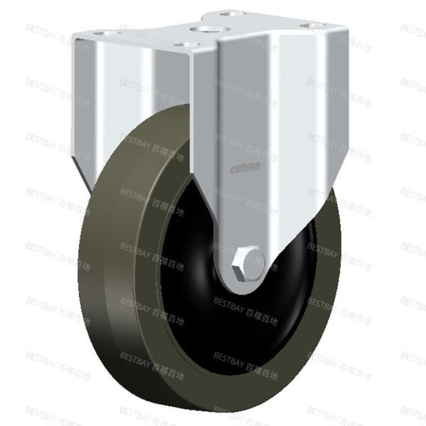 科顺脚轮 COLSON 2系列5寸平底固定导电轮（平边）脚轮（一体滚珠） 2-5608-445C
