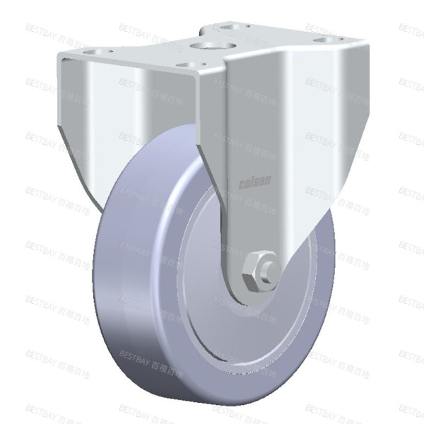 科顺脚轮 COLSON 2系列4寸平底固定QS型超级人造胶脚轮(精密滚珠) 2-4608-448