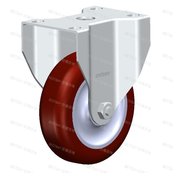 科顺脚轮 COLSON 2系列4寸平底固定高科技聚氨酯脚轮(一体滚珠) 2-4608-95